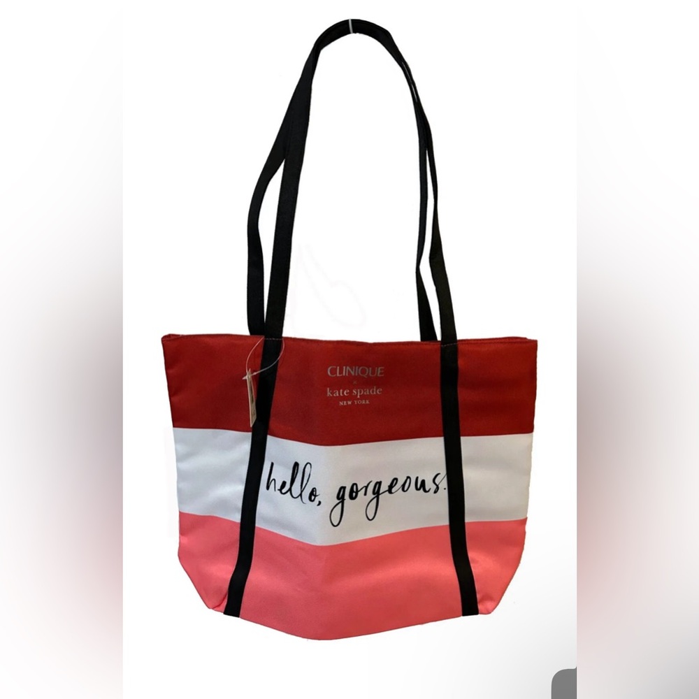 Kate Spade x Clinique Tote "Hello Gorgeous" Shopping Shoulder Tote